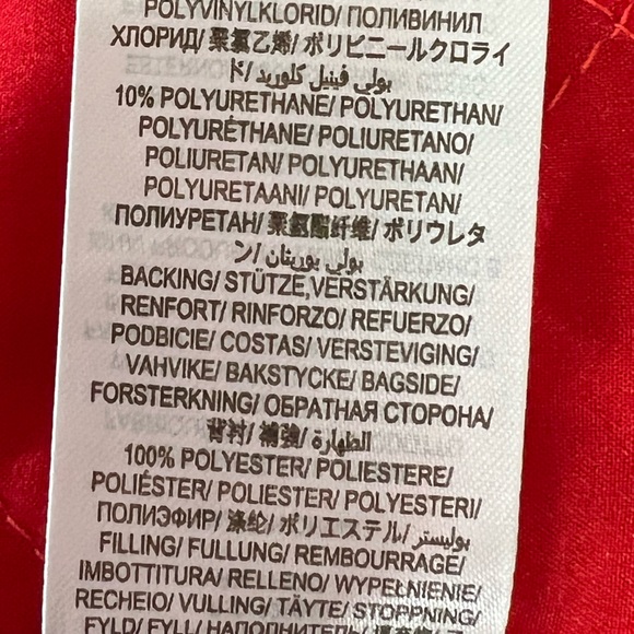 BODEN Morris Waterproof Mac insulated rain coat NAVY RED WHITE SIZE US 6 UK 10 - Picture 12 of 13